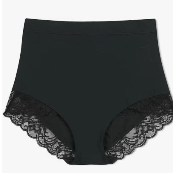 Maidenform Tame Your Tummy Eco Lace Firm Control Shaping Brief- Black - Picture 1 of 8